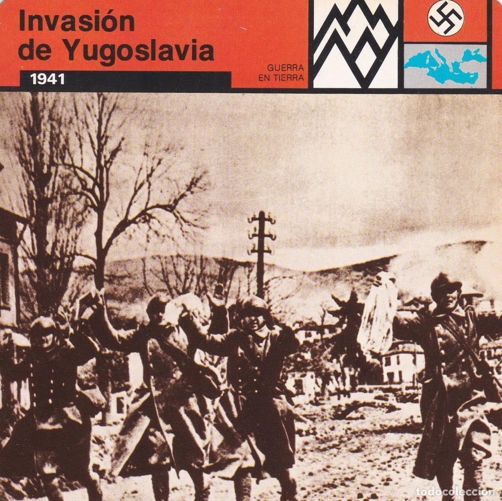 Postkarten: FICHA GUERRA EN TIERRA: INVASION DE YUGOSLAVIA. 1941 - NULL