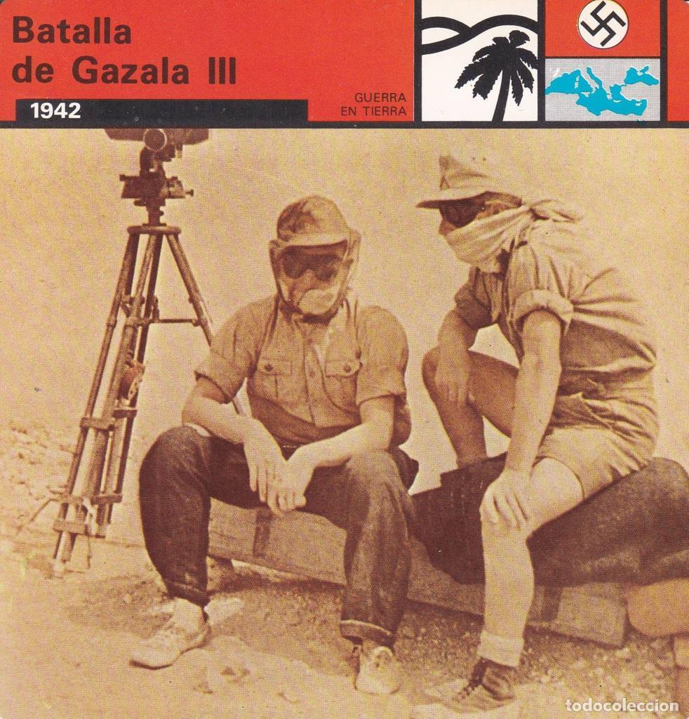 Postkarten: FICHA GUERRA EN TIERRA: BATALLA DE GAZALA III. 1942 - NULL