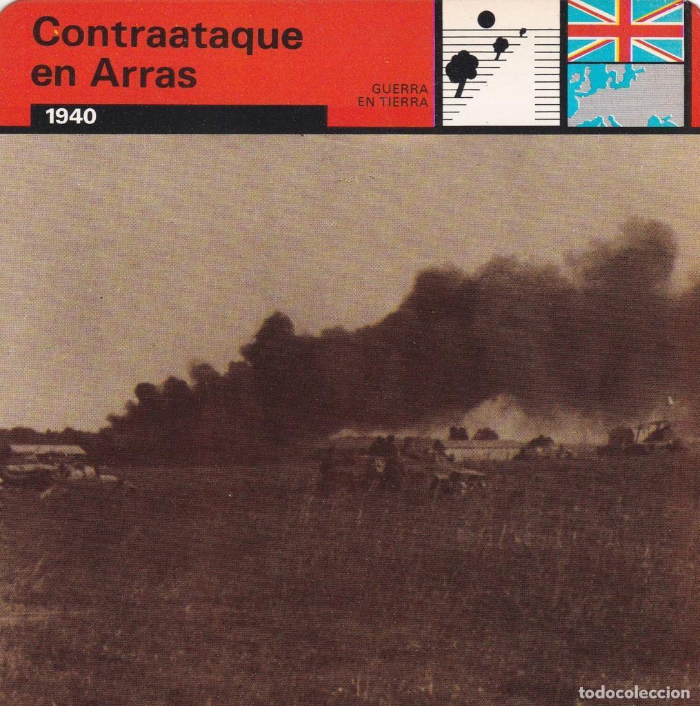 Postales: FICHA GUERRA EN TIERRA: CONTRAATAQUE EN ARRAS. 1940 - NULL - Foto 1