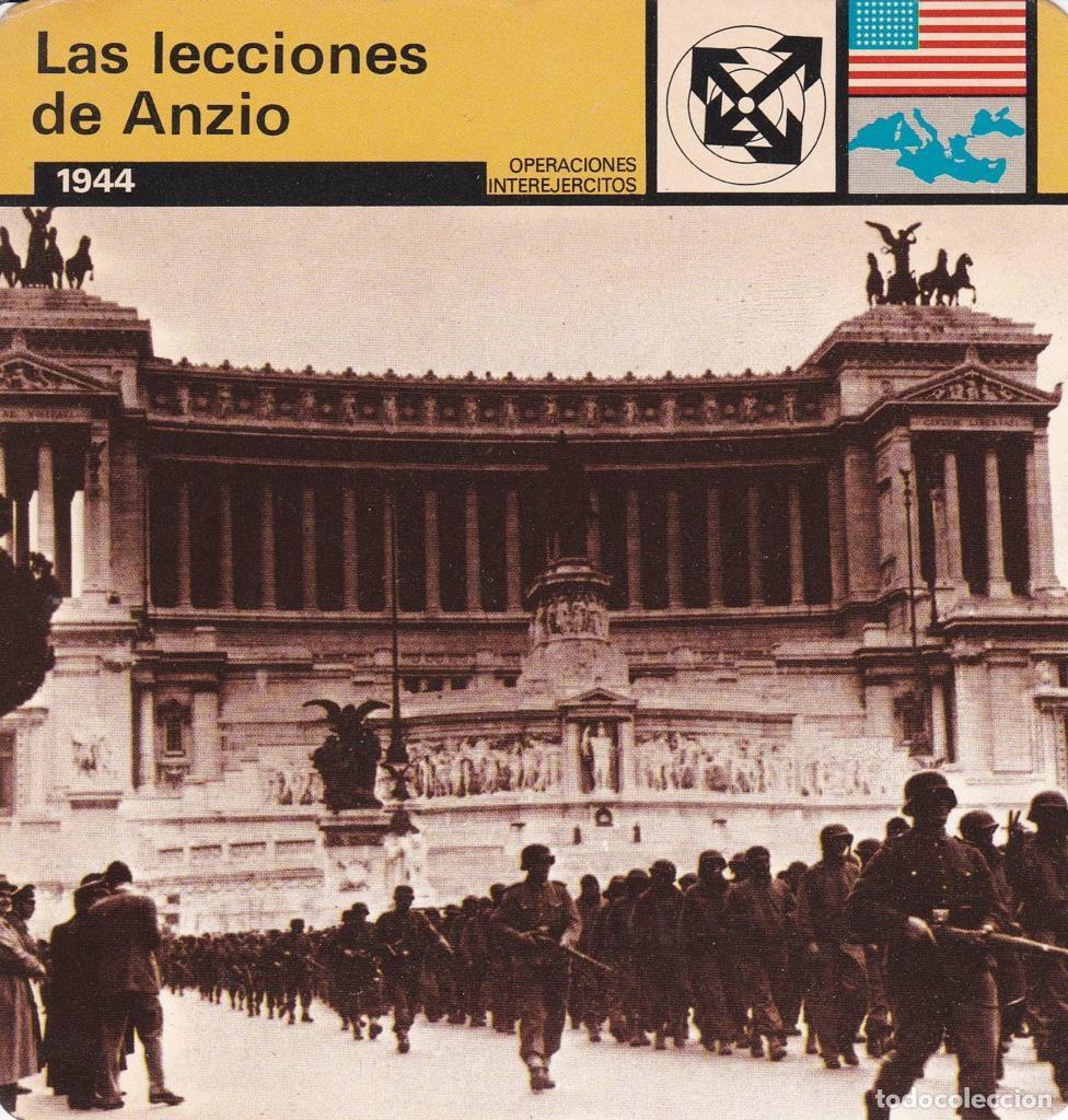 Postales: FICHA OPERACIONES INTEREJERCITOS: LAS LECCIONES DE ANZIO. 1944 - NULL - Foto 1