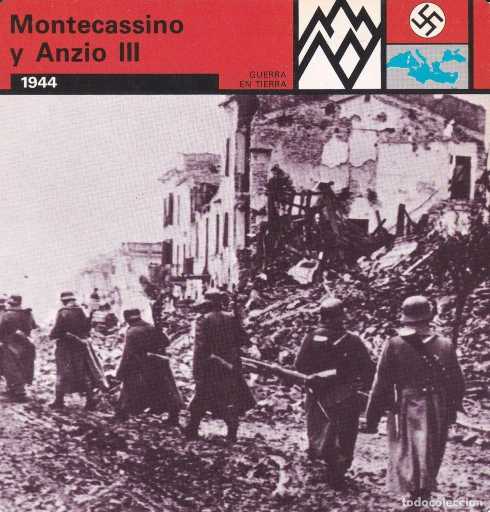 Postkarten: FICHA GUERRA EN TIERRA: MONTECASSINO Y ANZIO III. 1944 - NULL