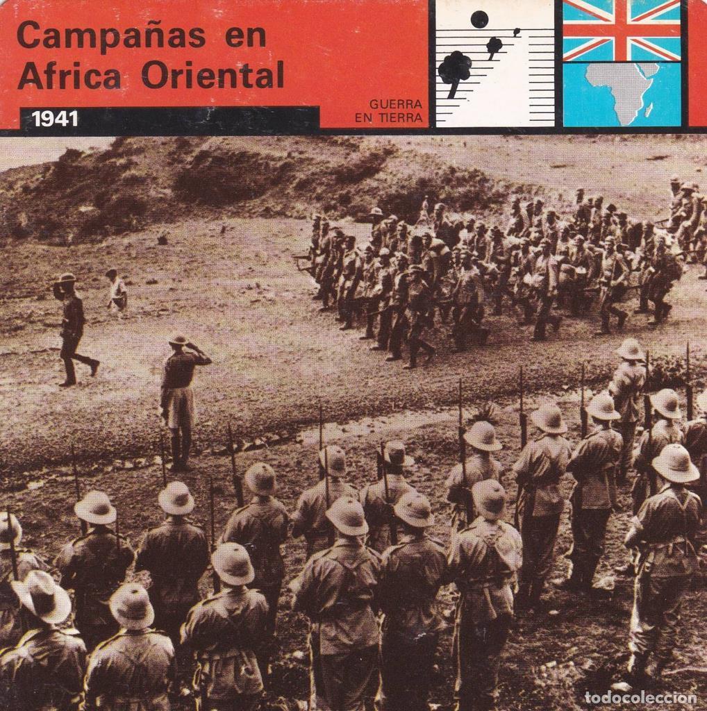 Postkarten: FICHA GUERRA EN TIERRA: CAMPA&Ntilde;AS EN AFRICA ORIENTAL. 1941 - NULL