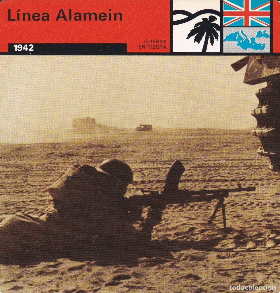 Postkarten: FICHA GUERRA EN TIERRA: LINEA ALAMEIN. 1942 - NULL
