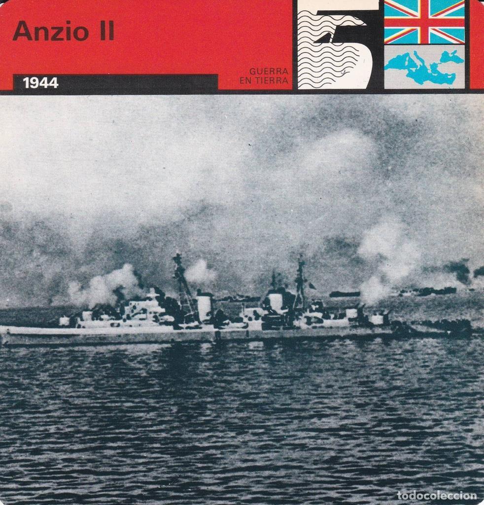 Postales: FICHA GUERRA EN TIERRA: ANZIO II. 1944 - NULL - Foto 1