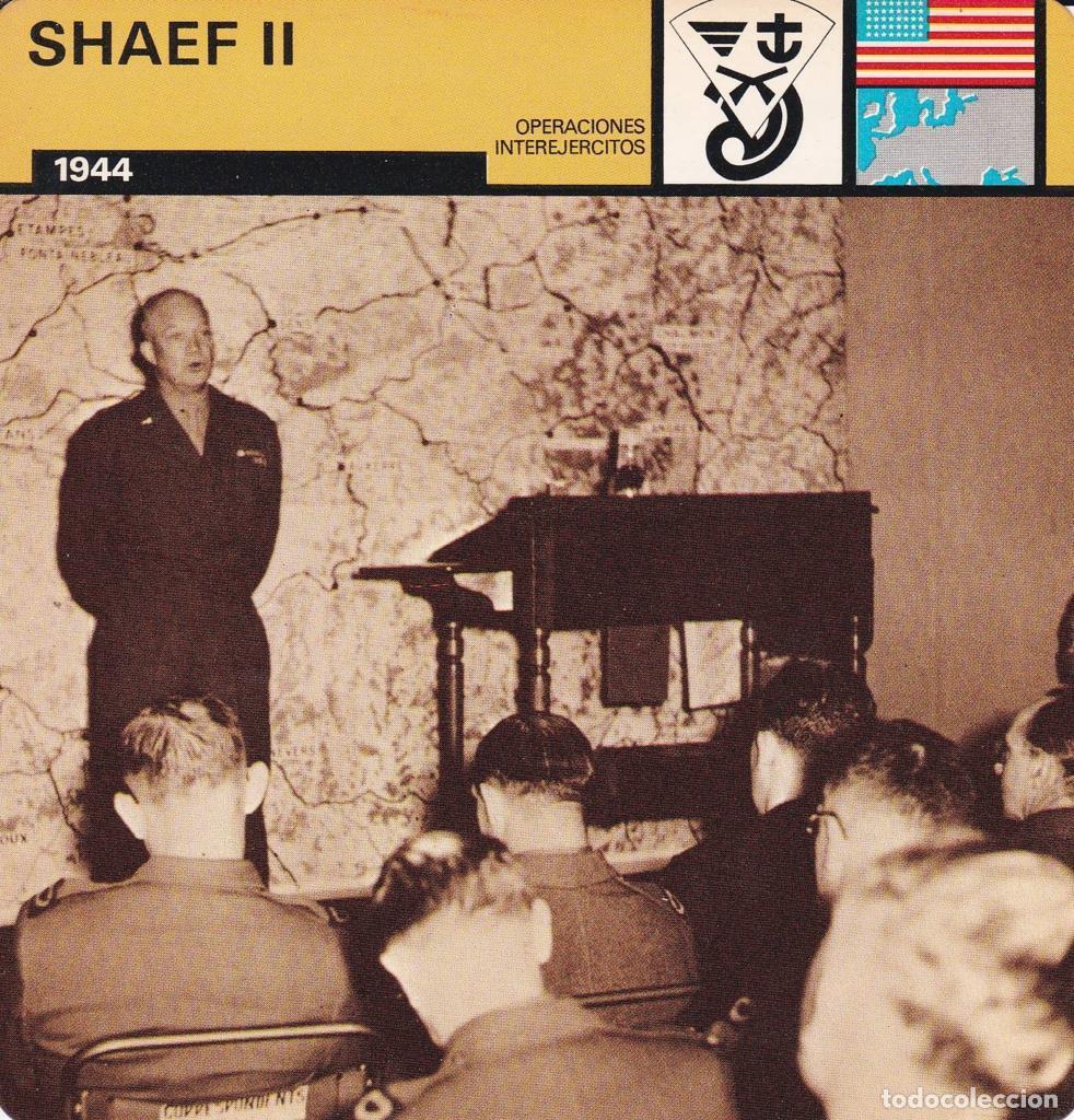 Postales: FICHA OPERACIONES INTEREJERCITOS: SHAEF II. 1944 - NULL - Foto 1