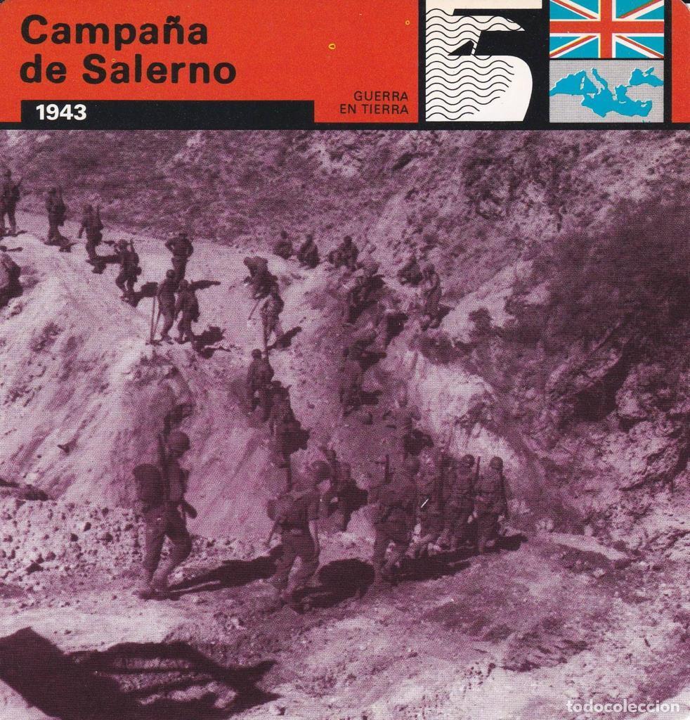 Cartoline: FICHA GUERRA EN TIERRA: CAMPA&Ntilde;A DE SALERNO. 1943 - NULL