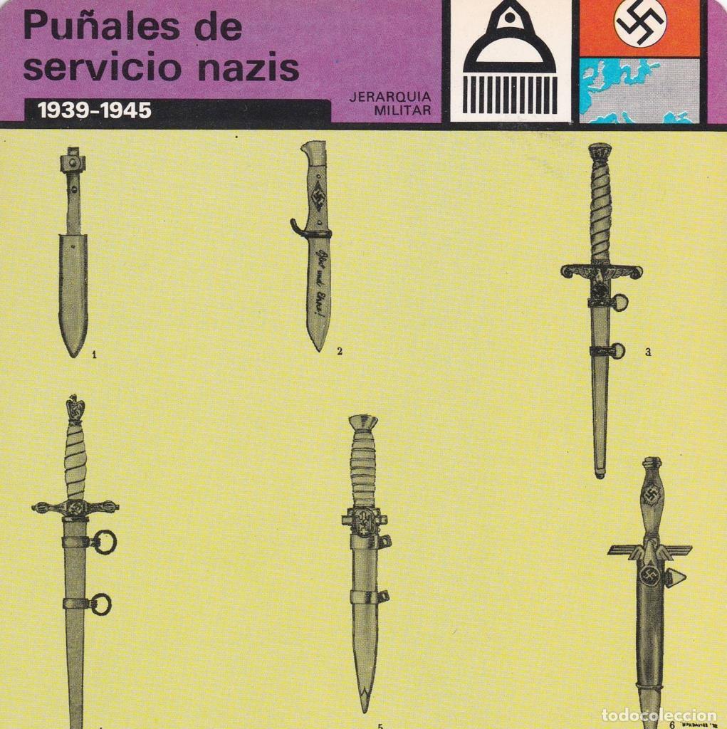 Cartoline: FICHA JERARQUIA MILITAR: PU&Ntilde;ALES DE SERVICIO NAZIS. 1939-1945 - NULL