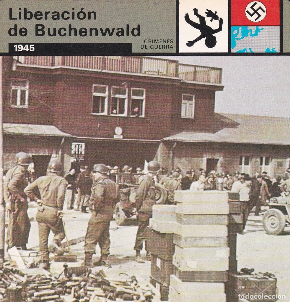Postcards: FICHA CRIMENES DE GUERRA: LIBERACION DE BUCHENWALD. 1945 - NULL