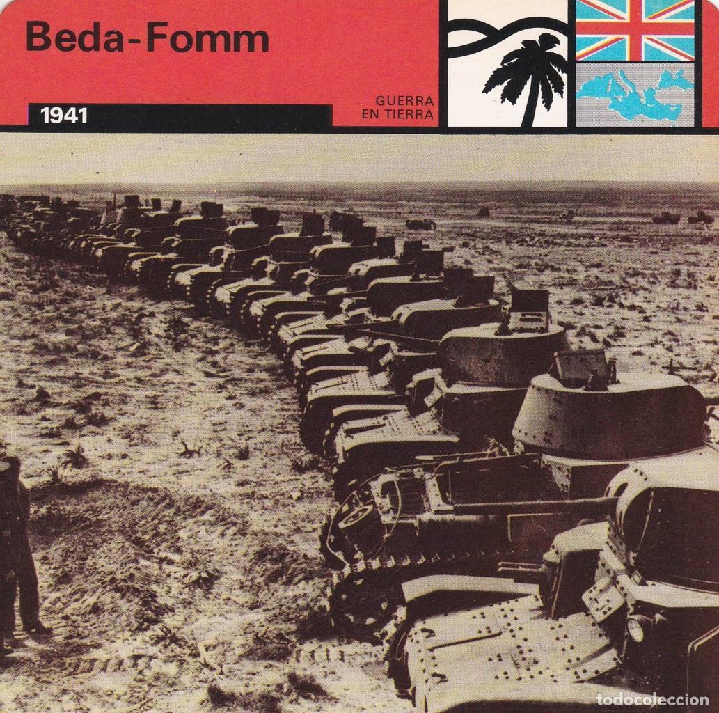 Postcards: FICHA GUERRA EN TIERRA: BEDA-FOMM. 1941 - NULL