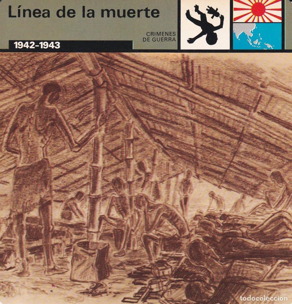 Postcards: FICHA CRIMENES DE GUERRA: LINEA DE LA MUERTE. 1942-1943 - NULL