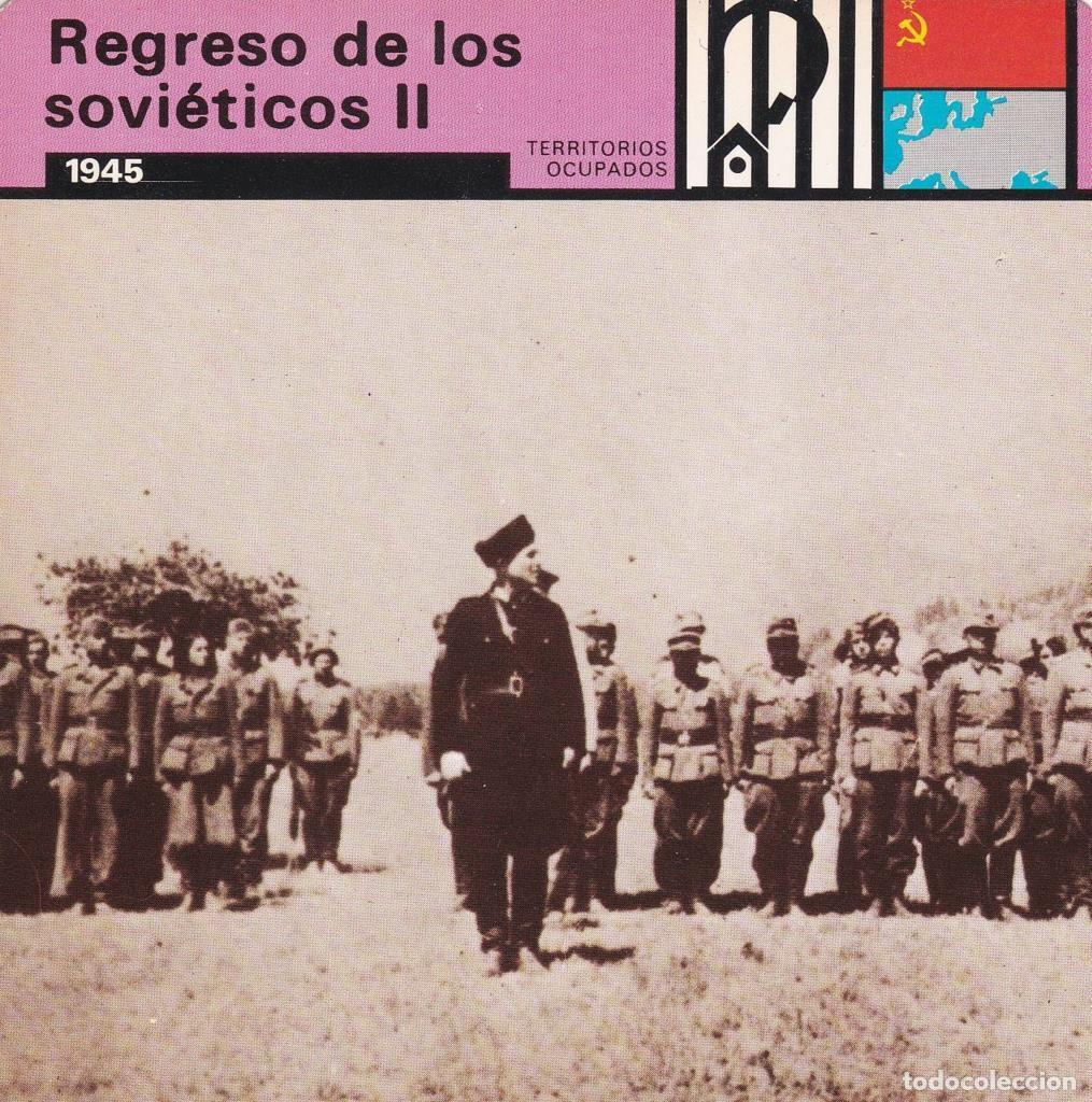 Postales: FICHA TERRITORIOS OCUPADOS: REGRESO DE LOS SOVIETICOS II. 1945 - NULL - Foto 1