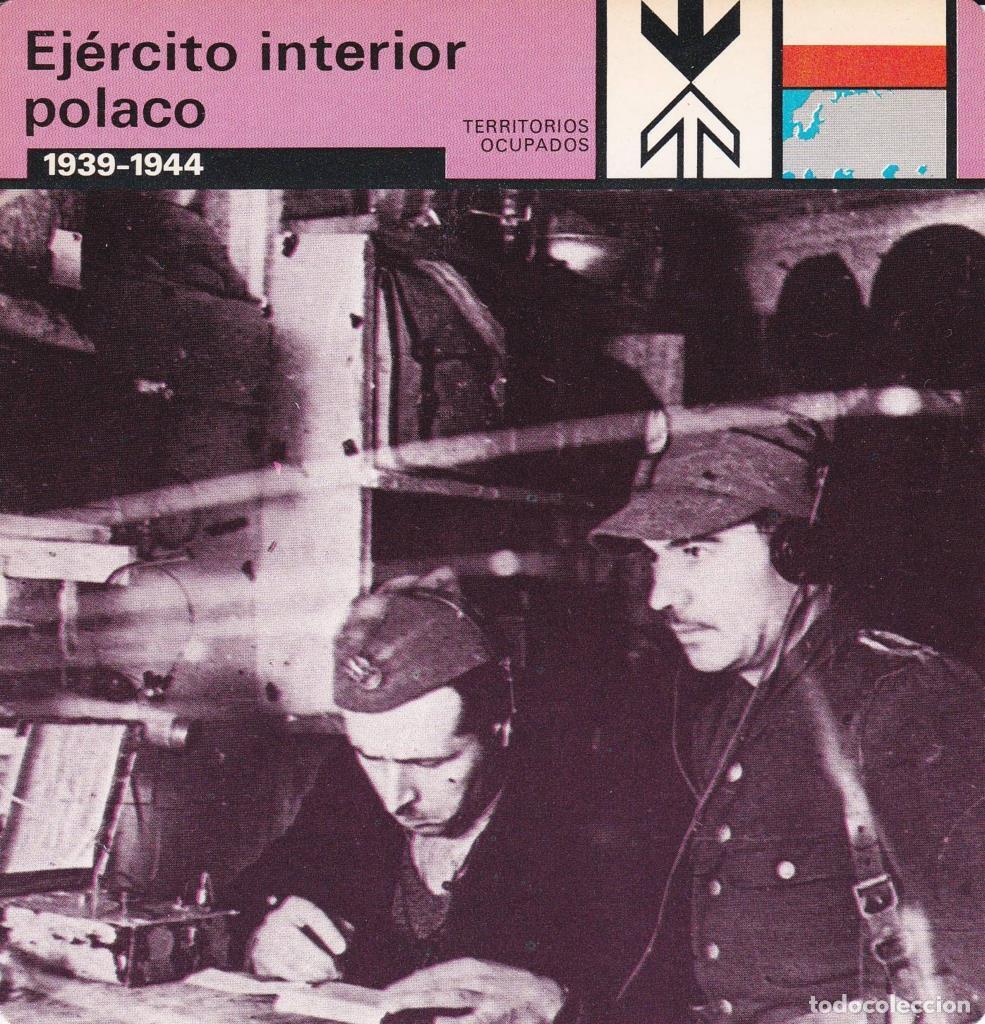 Cartoline: FICHA TERRITORIOS OCUPADOS: EJERCITO INTERIOR POLACO. 1939-1944 - NULL