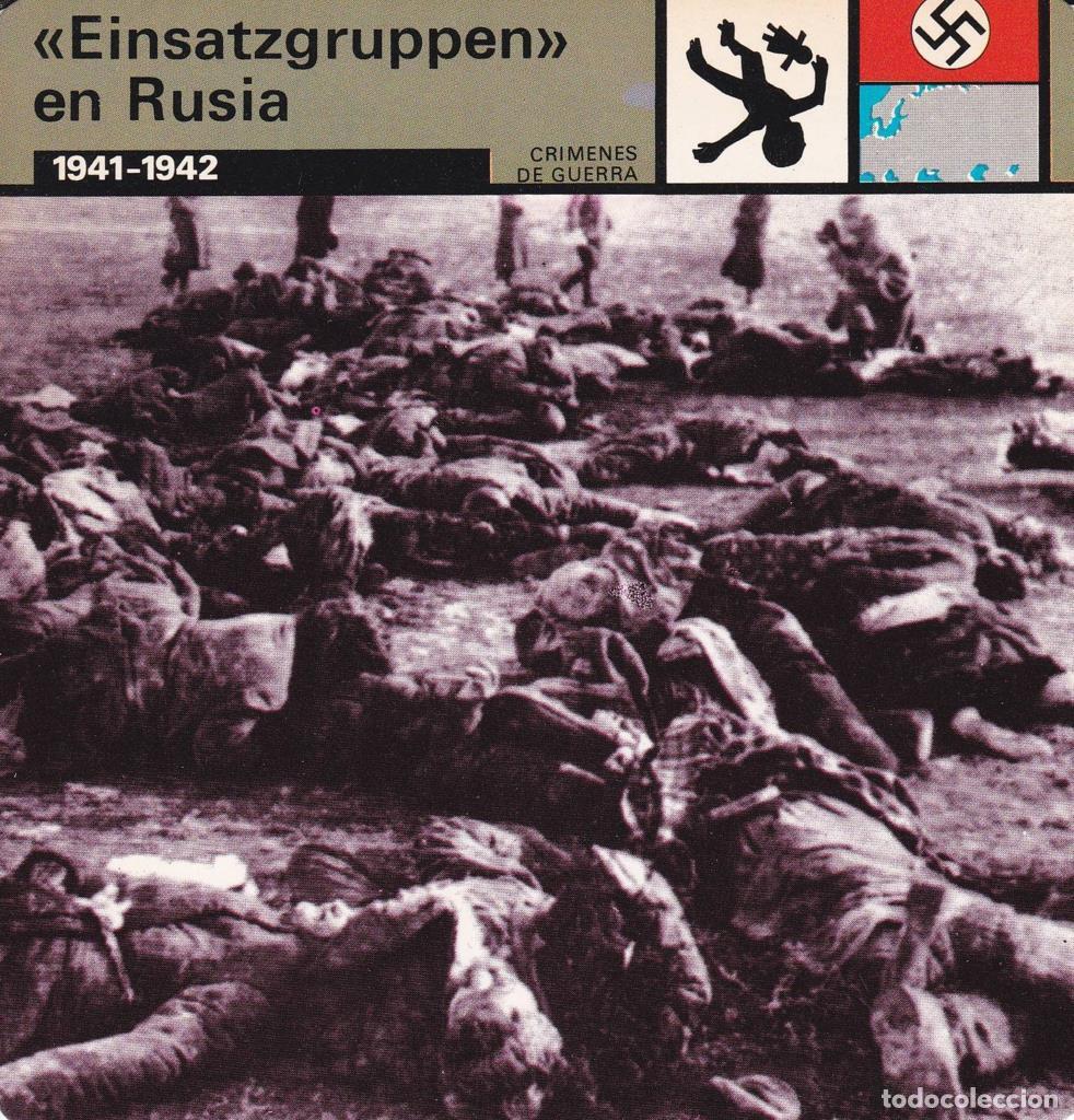 Cartoline: FICHA CRIMENES DE GUERRA: EINSATZGRUPPEN&rdquo; EN RUSIA. 1941-1942&rdquo; - NULL