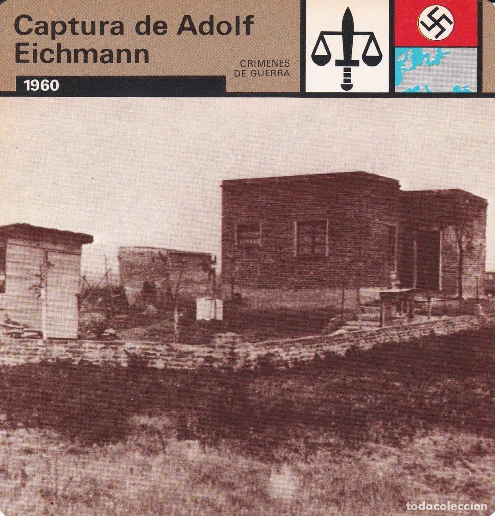 Cartoline: FICHA CRIMENES DE GUERRA: CAPTURA DE ADOLF EICHMANN. 1960 - NULL