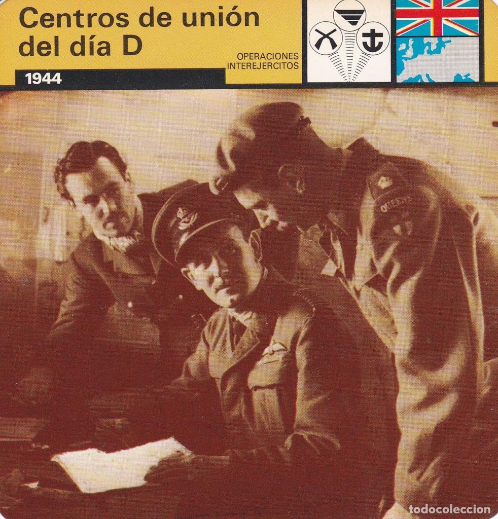 Cartoline: FICHA OPERACIONES INTEREJERCITOS: CENTROS DE UNION DEL DIA D. 1944 - NULL