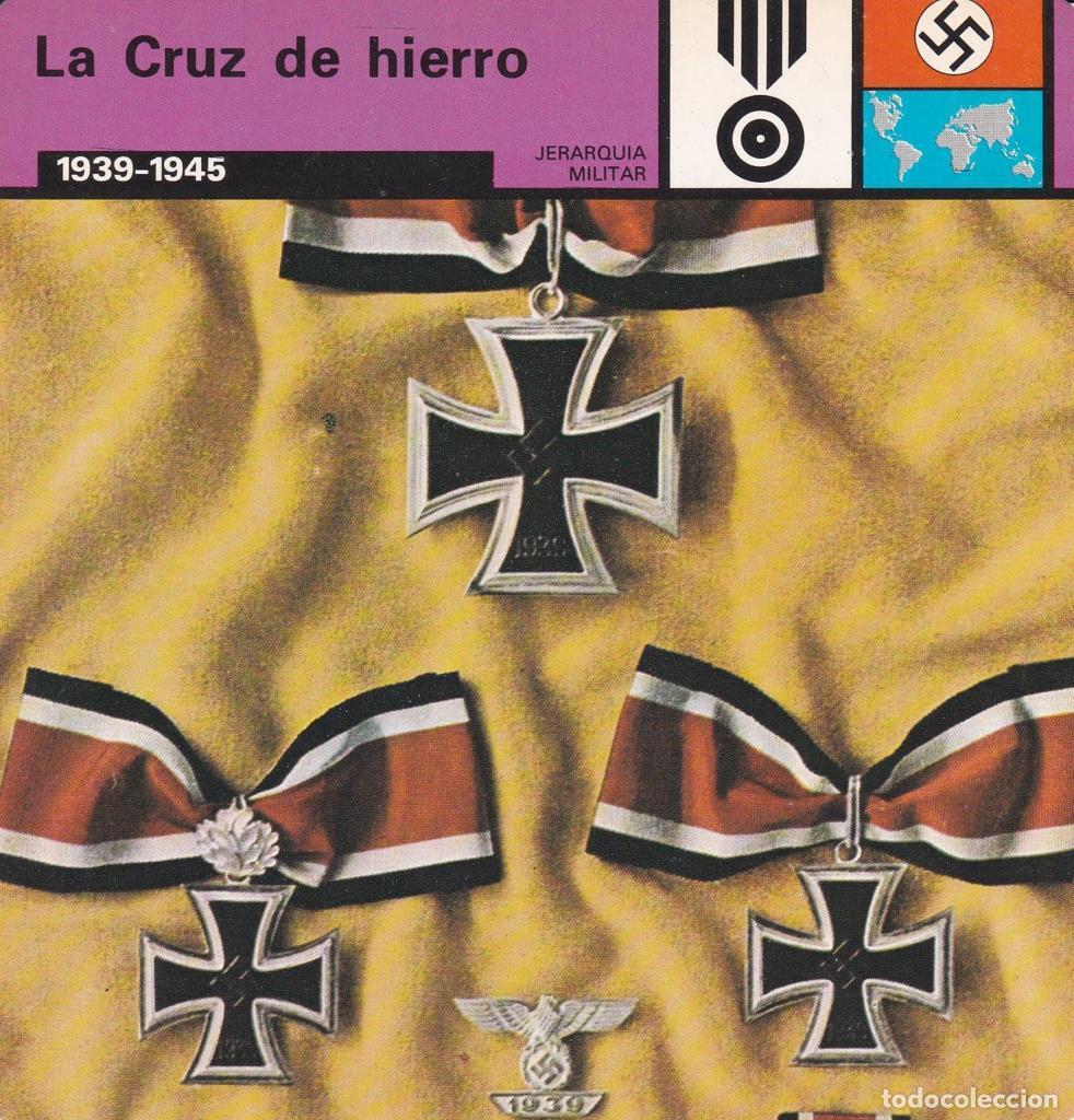 Cartoline: FICHA JERARQUIA MILITAR: LA CRUZ DE HIERRO. 1939-1945 - NULL