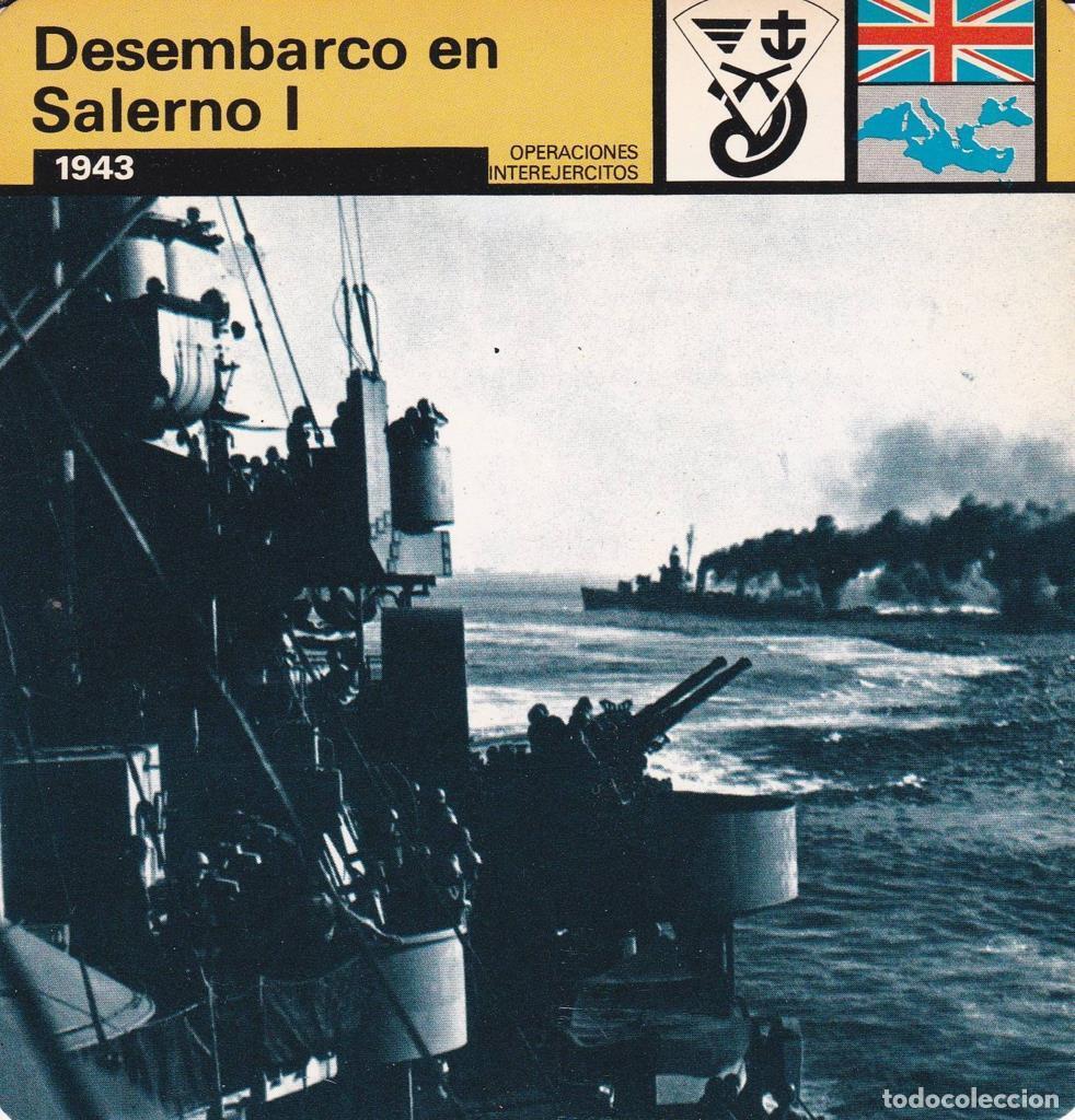 Cartoline: FICHA OPERACIONES INTEREJERCITOS: DESENBARCO EN SALERMO I. 1943 - NULL