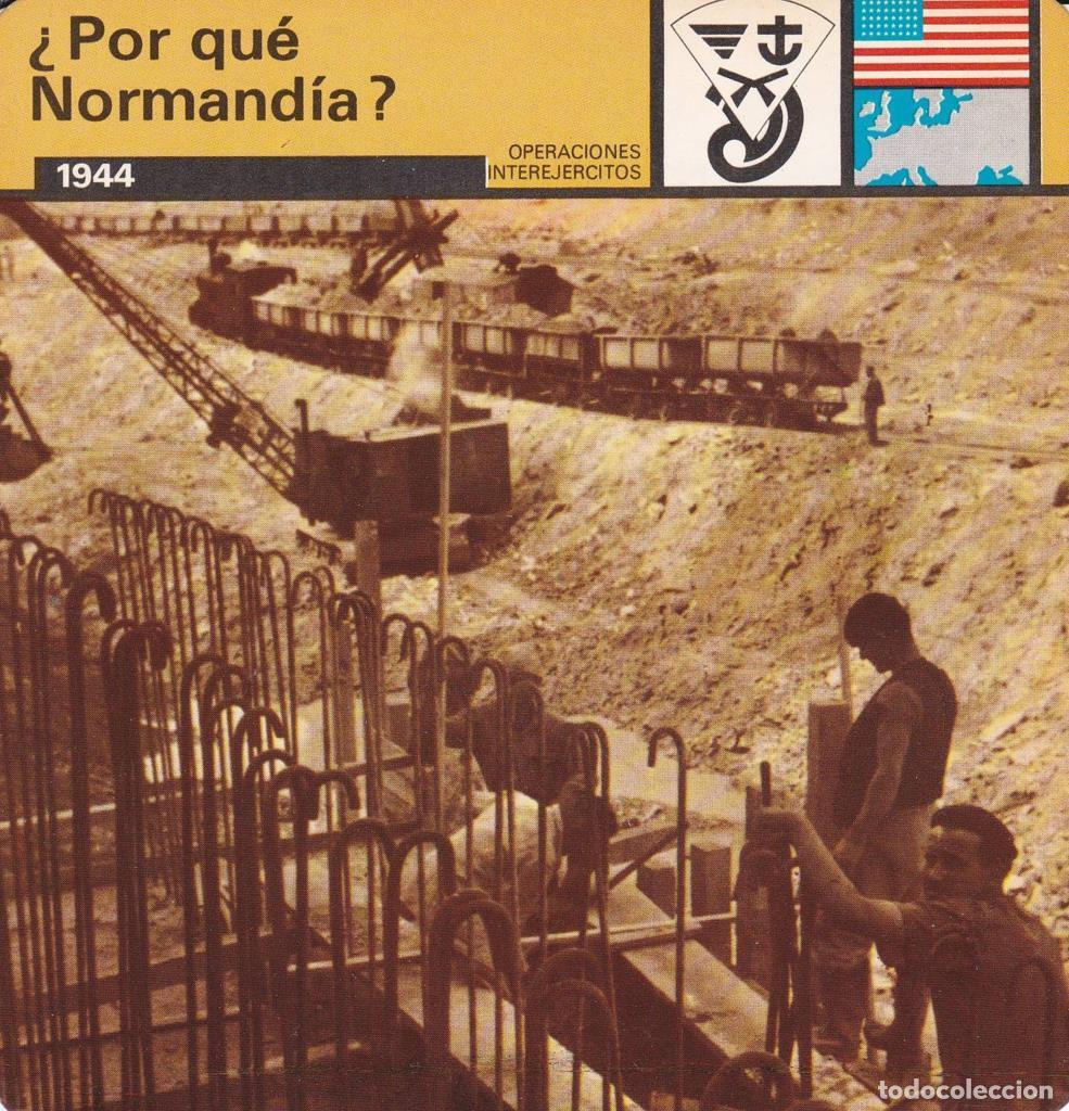 Cartoline: FICHA OPERACIONES INTEREJERCITOS: &iquest;POR QUE NORMANDIA?. 1944 - NULL