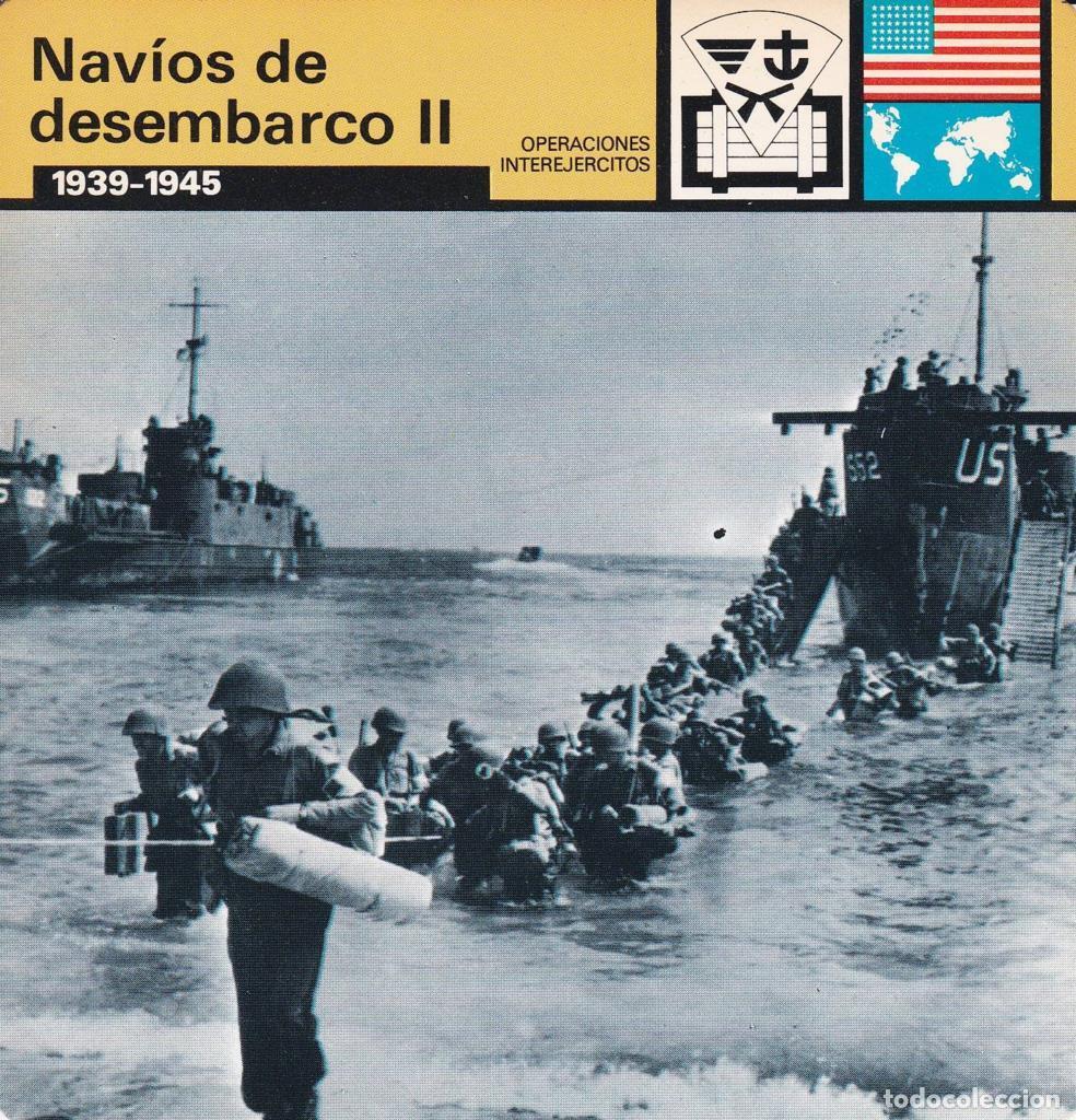 Cartoline: FICHA OPERACIONES INTEREJERCITOS: NAVIOS DE DESEMBARCO II. 1939-1945 - NULL