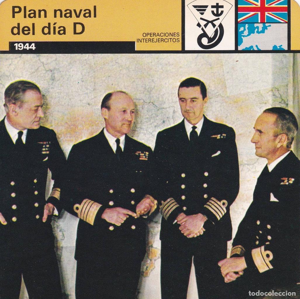 Cartoline: FICHA OPERACIONES INTEREJERCITOS: PLAN NAVAL DEL DIA D. 1944 - NULL
