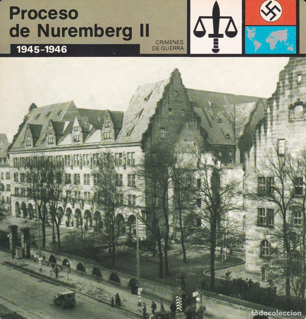 Cartoline: FICHA CRIMENES DE GUERRA: PROCESO DE NUREMBERG II. 1945-1946 - NULL