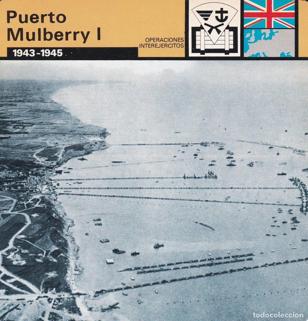 Cartes Postales: FICHA OPERACIONES INTEREJERCITOS: PUERTO MULBERRY I. 1943-1945 - NULL