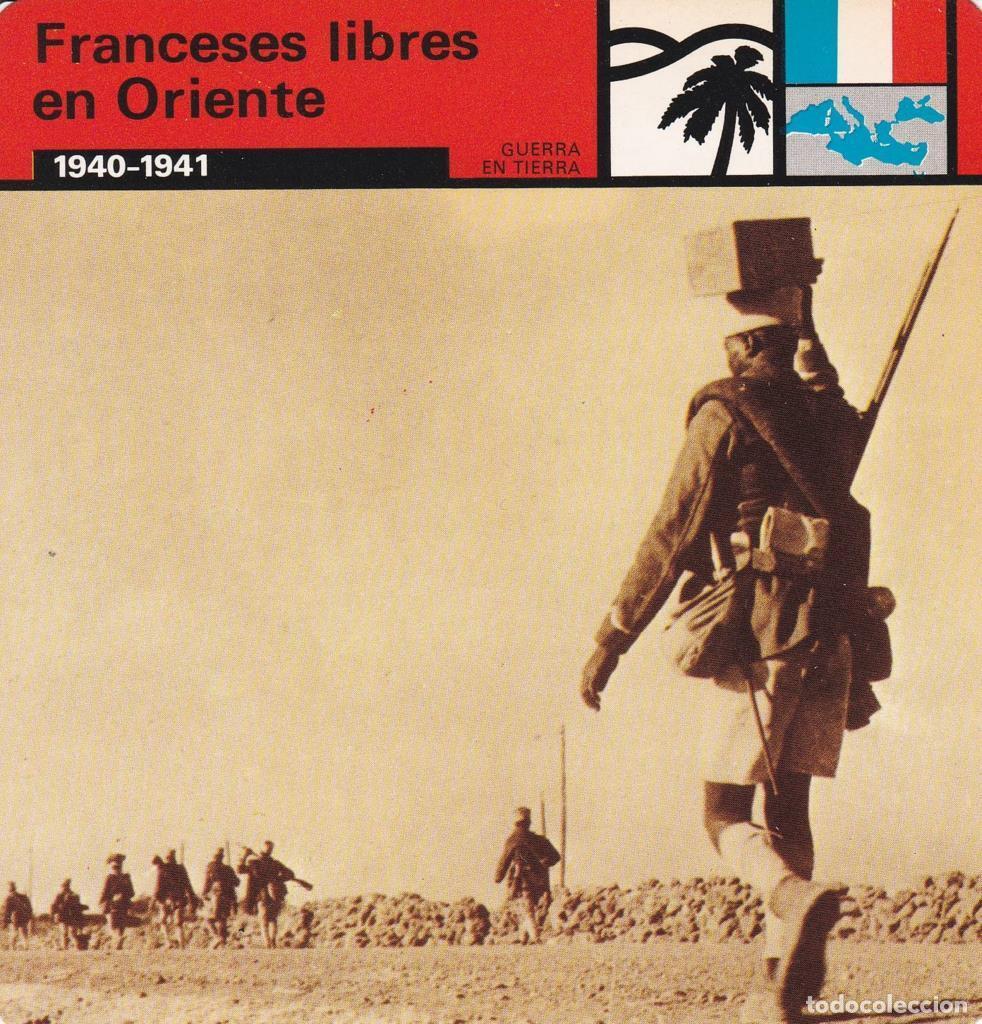 Postkarten: FICHA GUERRA EN TIERRA: FRANCESES LIBRES EN ORIENTE. 1940-1941 - NULL