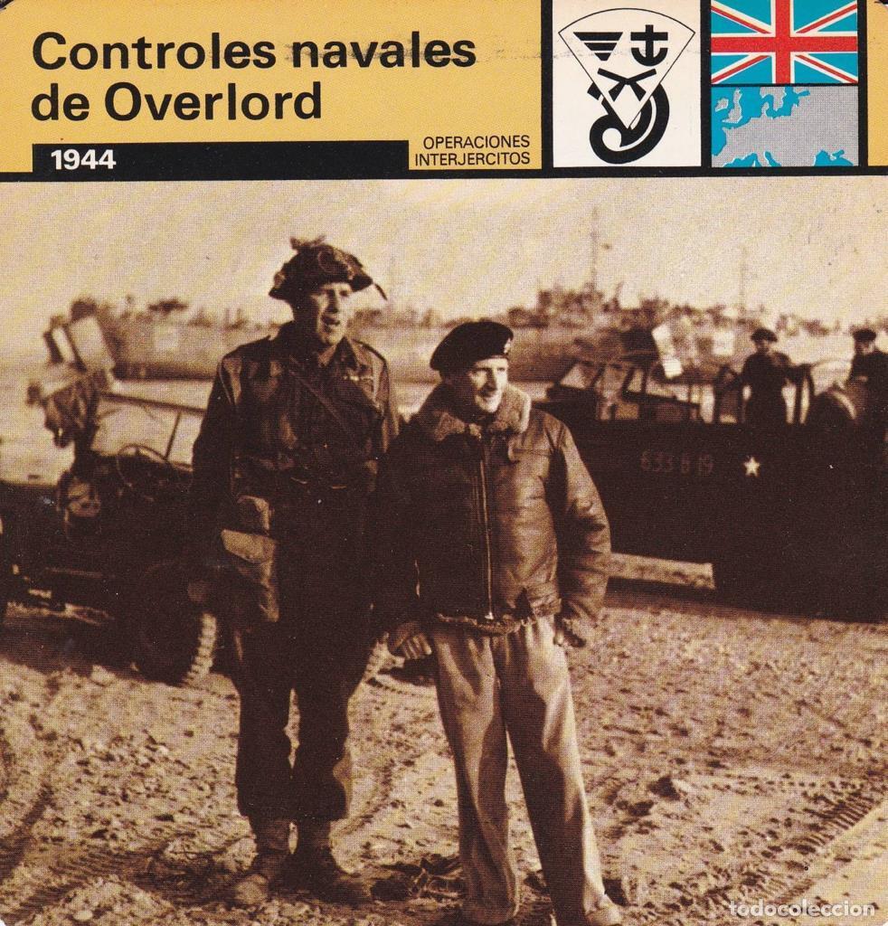 Postkarten: FICHA OPERACIONES INTEREJERCITOS: CONTROLADORES NAVALES DE OVERLORD. 1944 - NULL
