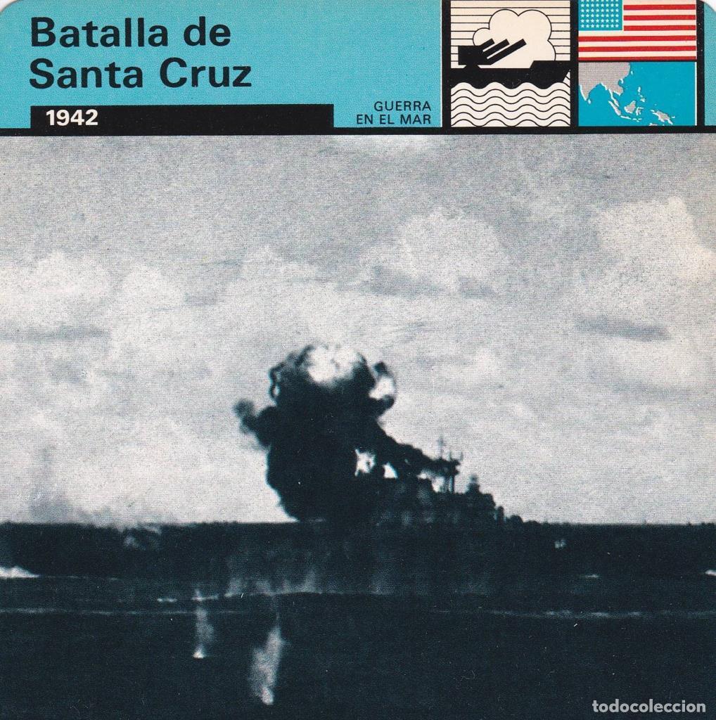 Postkarten: FICHA GUERRA EN EL MAR: BATALLA DE SANTA CRUZ. 1942 - NULL