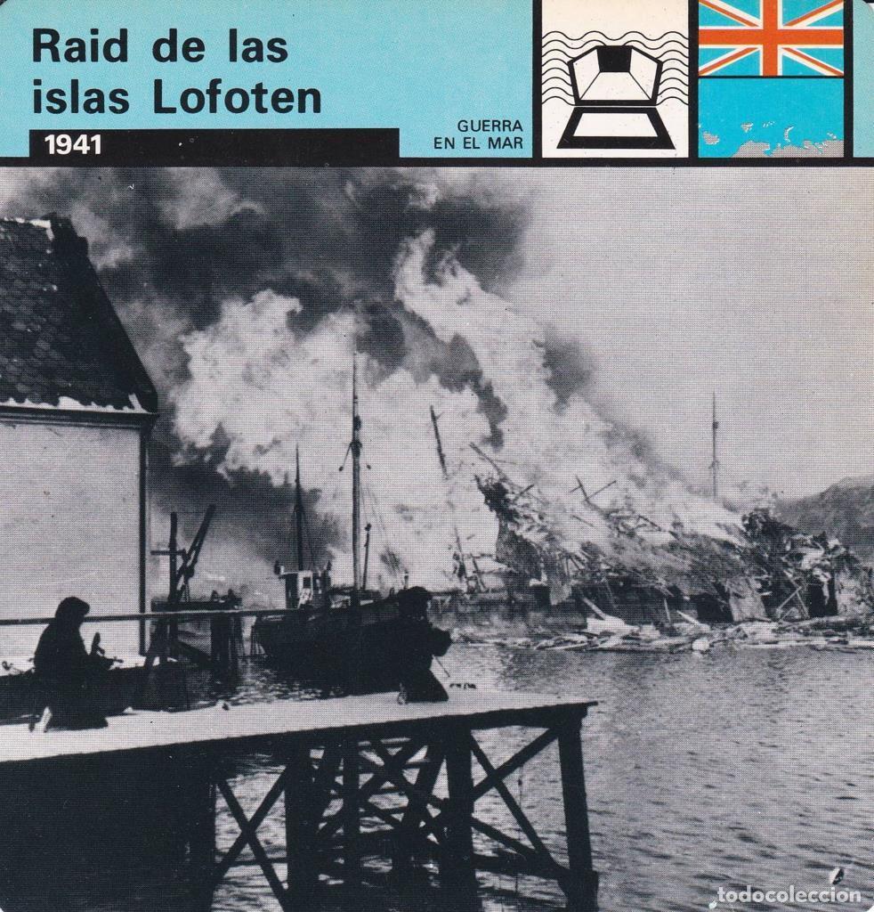 Postkarten: FICHA GUERRA EN EL MAR: RAID DE LAS ISLAS LOFOTEN. 1941 - NULL