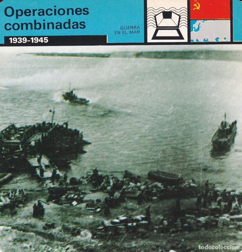 Postkarten: FICHA GUERRA EN EL MAR: OPERACIONES COMBINADAS. 1939-1945 - NULL
