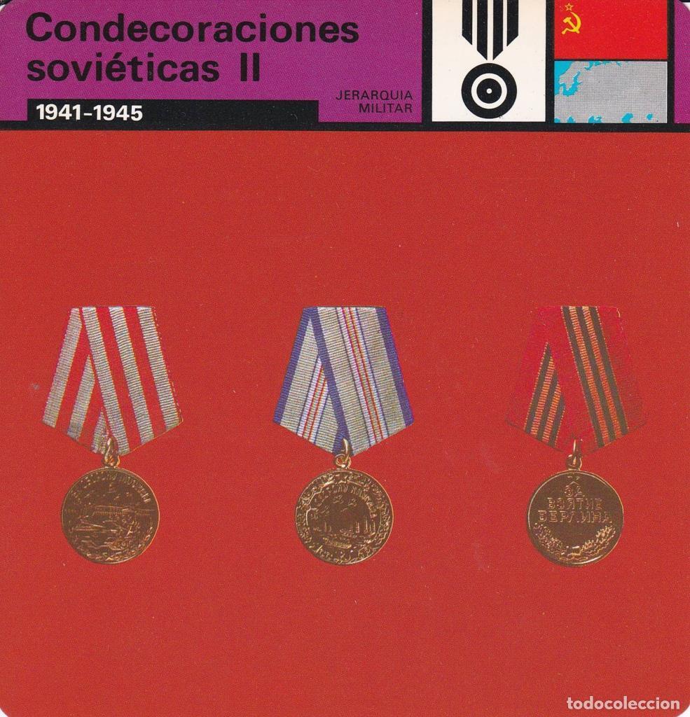 Postkarten: FICHA JERARQUIA MILITAR: CONDECORACIONES SOVIETICAS II. 1941-1945 - NULL
