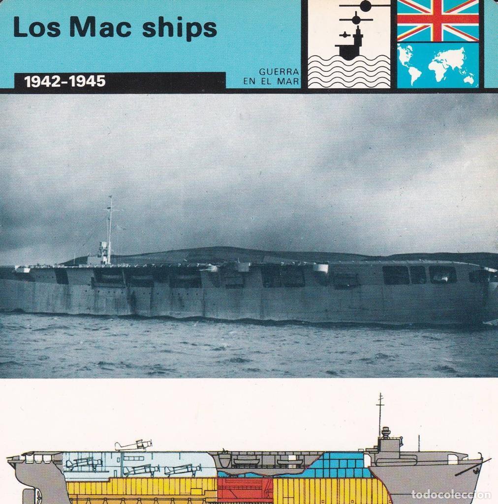 Postkarten: FICHA GUERRA EN EL MAR: LOS MAC SHIPS. 1942-1945 - NULL