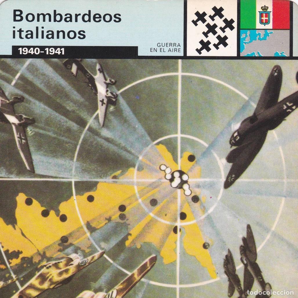 Postkarten: FICHA GUERRA EN EL AIRE: BOMBARDEOS ITALIANOS. 1940-1941 - NULL