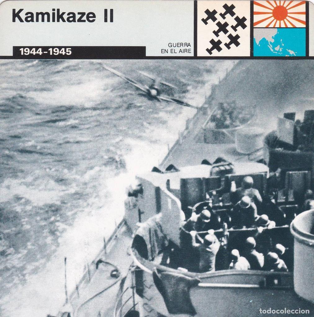 Postales: FICHA GUERRA EN EL AIRE: KAMIKAZE II. 1944-1945 - NULL
