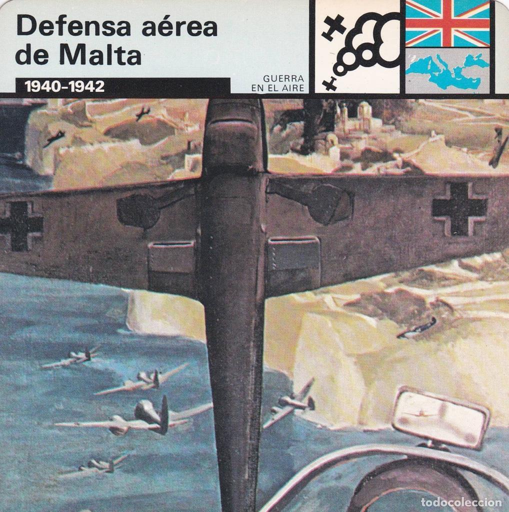 Postkarten: FICHA GUERRA EN EL AIRE: DEFENSA AEREA DE MALTA. 1940-1942 - NULL