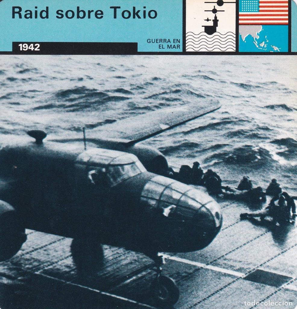 Postales: FICHA GUERRA EN EL MAR: RAID SOBRE TOKIO. 1942 - NULL - Foto 1
