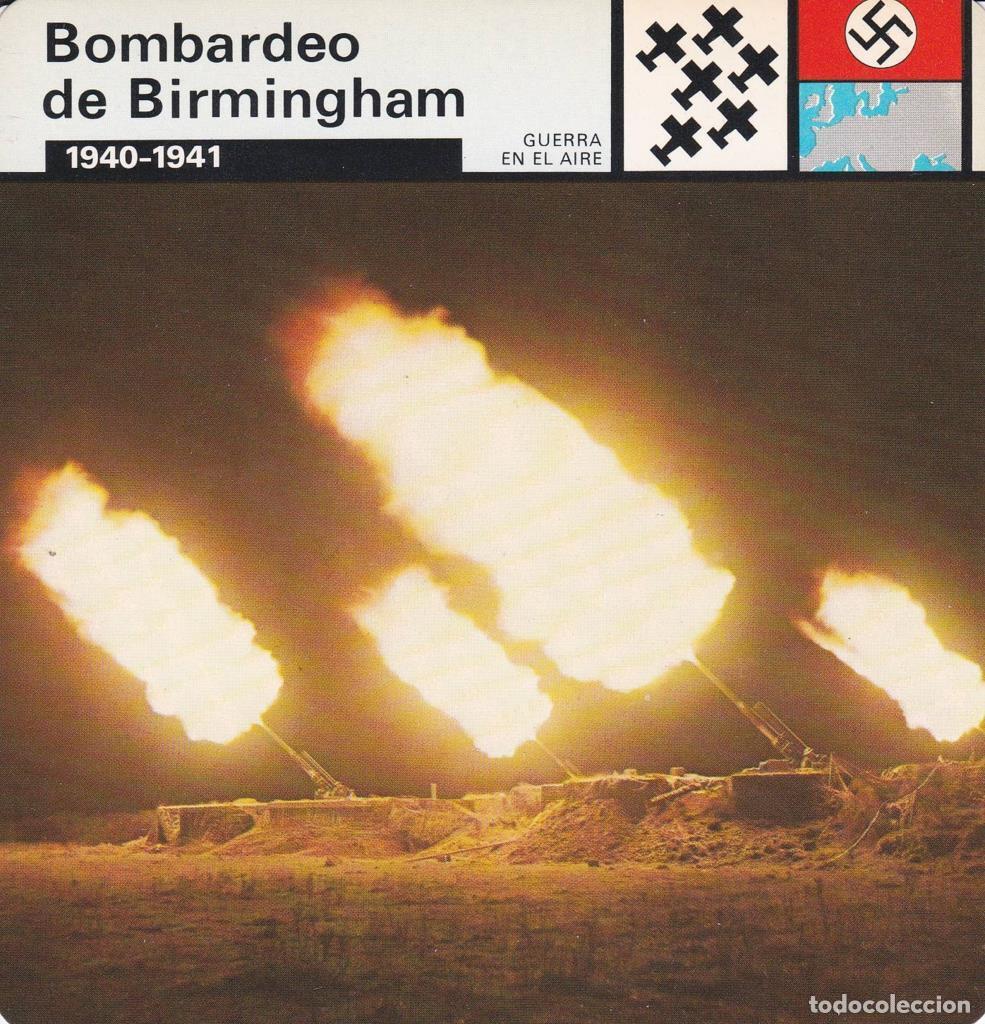 Cartes Postales: FICHA GUERRA EN EL AIRE: BOMBARDEO DE BIRMINGHAM. 1940-1941 - NULL
