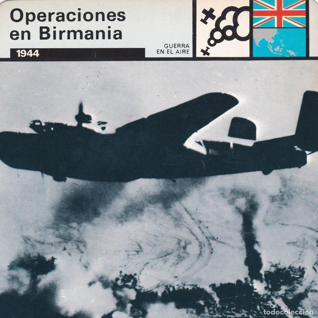 Cartes Postales: FICHA GUERRA EN EL AIRE: OPERACIONES EN BIRMANIA. 1944 - NULL