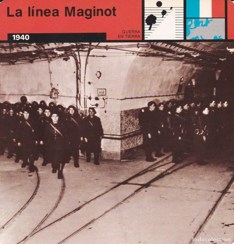 Postcards: FICHA GUERRA EN TIERRA: LA LINEA MAGINOT. 1940 - NULL