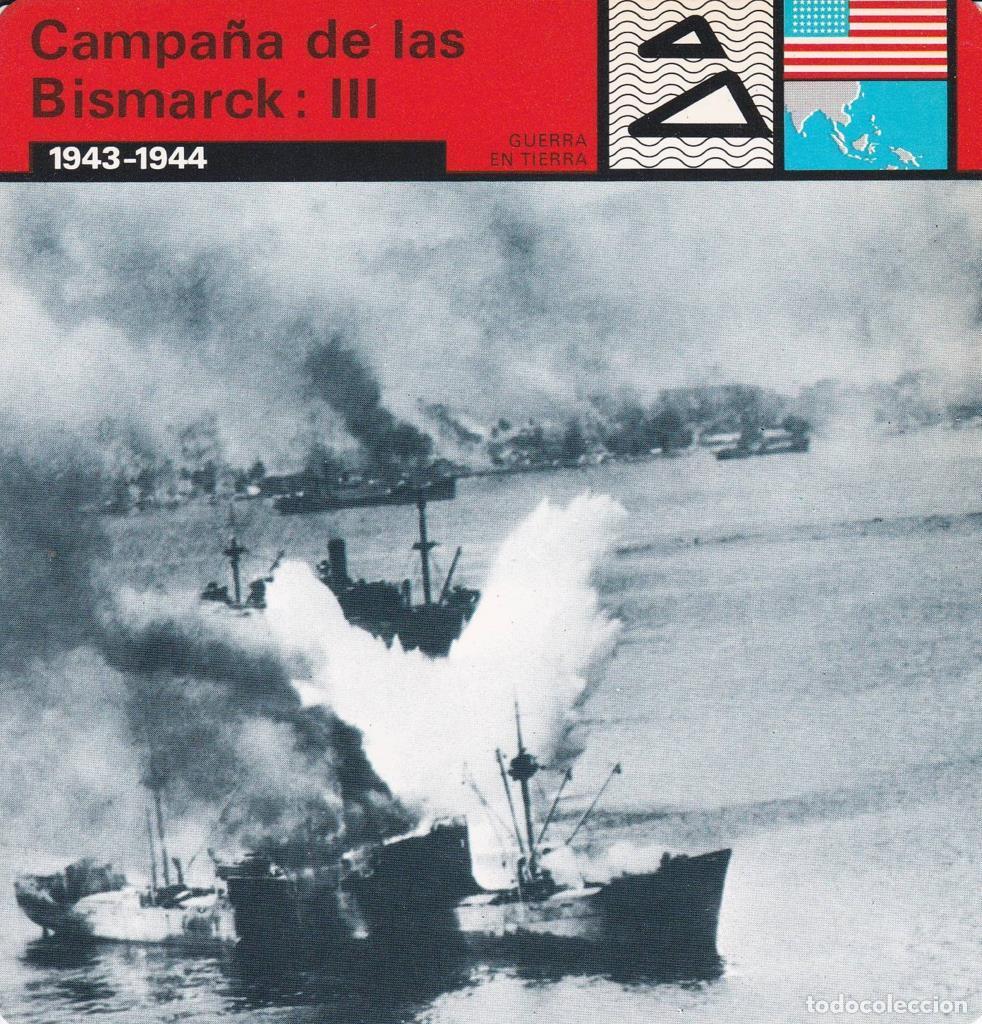 Postales: FICHA GUERRA EN TIERRA: CAMPA&Ntilde;A DE LAS BISMARCK: III. 1943-1944 - NULL