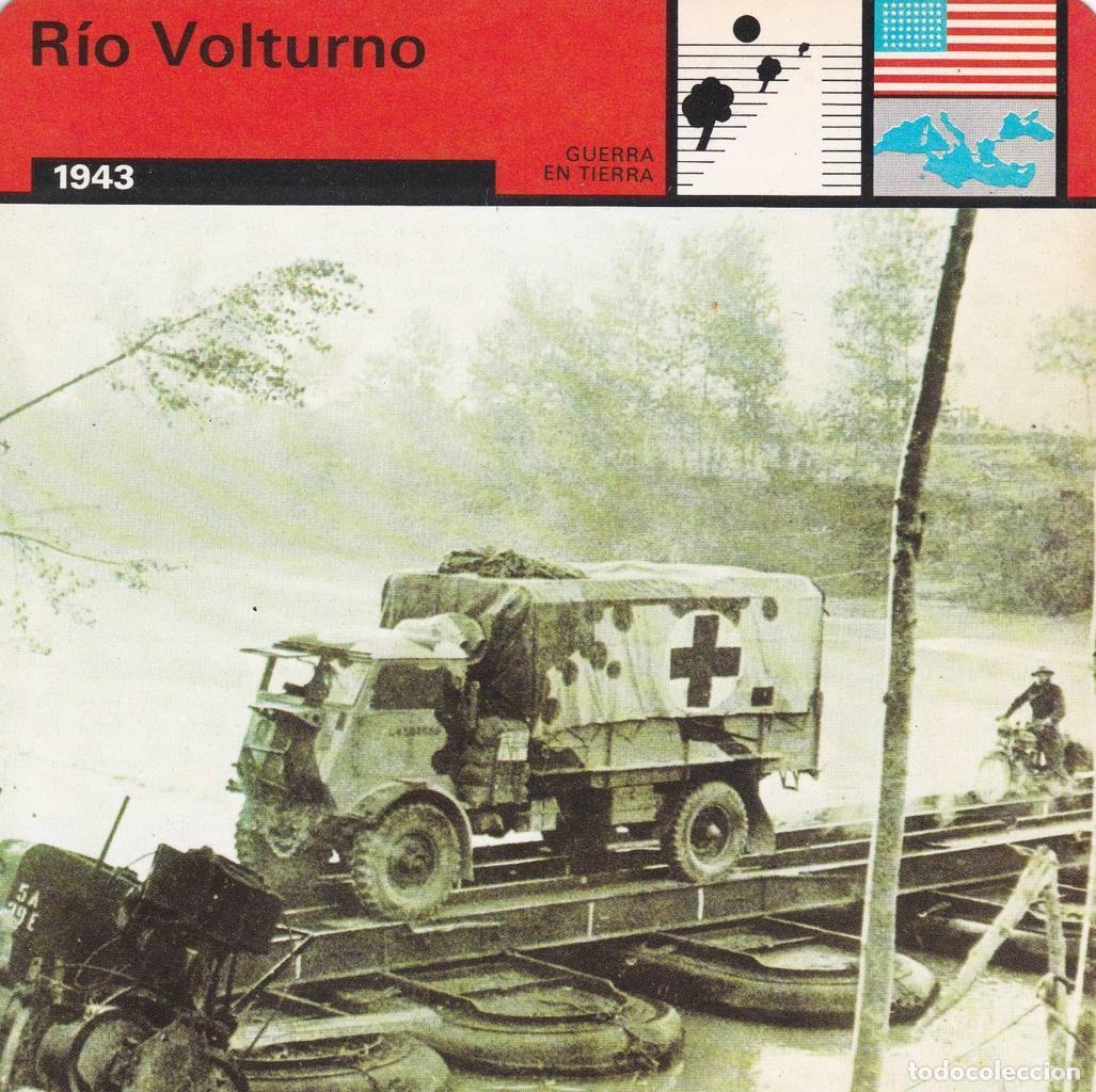 Postales: FICHA GUERRA EN TIERRA: RIO VOLTURNO. 1943 - NULL