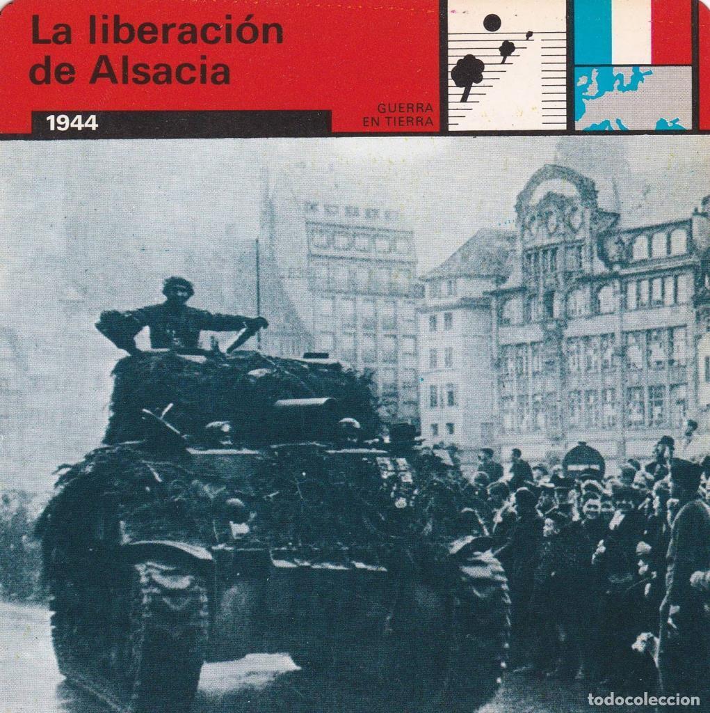 Postcards: FICHA GUERRA EN TIERRA: LA LIBERACION DE ALSACIA. 1944 - NULL
