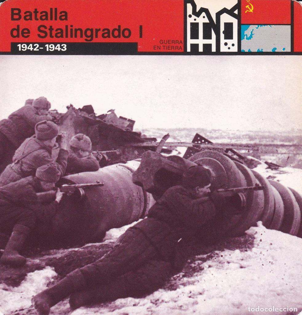 Postcards: FICHA GUERRA EN TIERRA: BATALLA DE STALINGRADO I. 1942-1943 - NULL
