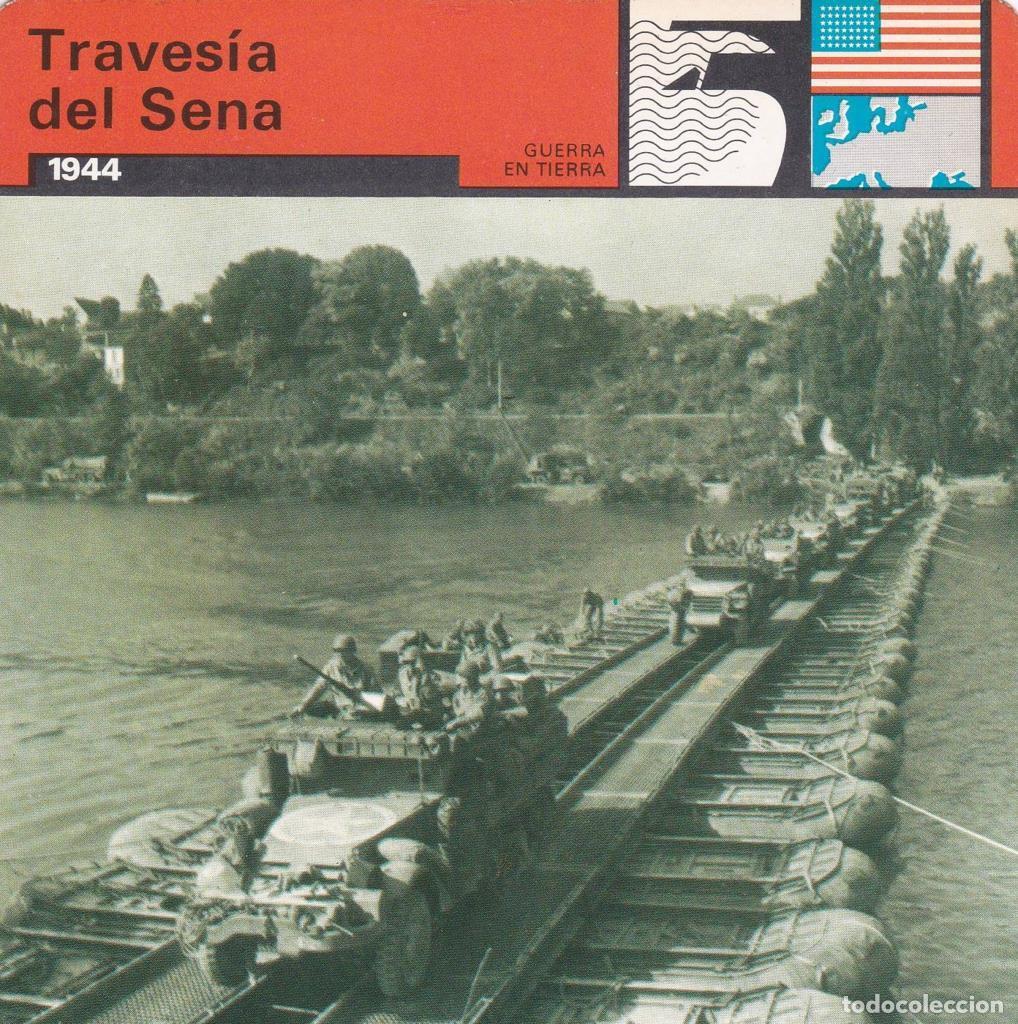 Postcards: FICHA GUERRA EN TIERRA: TRAVESIA DEL SENA. 1944 - NULL