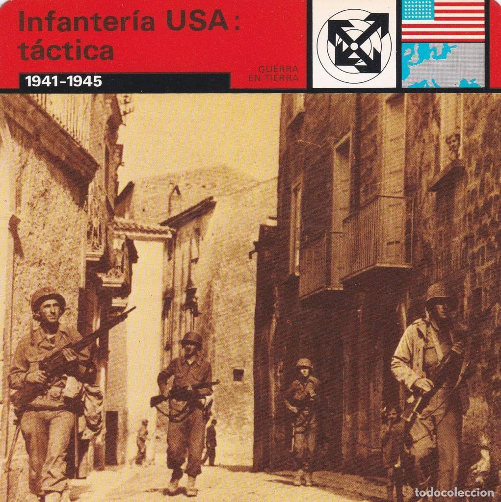 Postcards: FICHA GUERRA EN TIERRA: INFANTERIA USA: TACTICA. 1941-1945 - NULL
