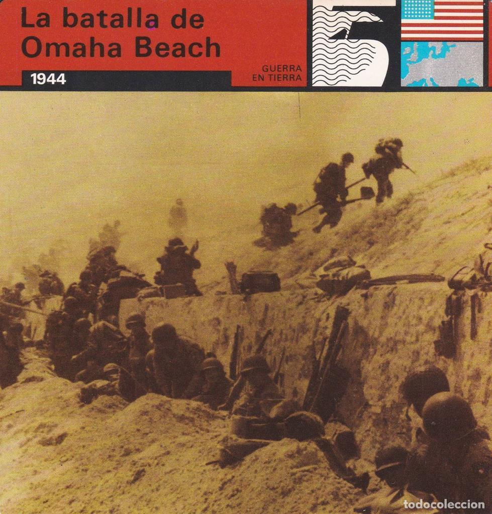 Postcards: FICHA GUERRA EN TIERRA: LA BATALLA DE OMAHA BEACH. 1944 - NULL