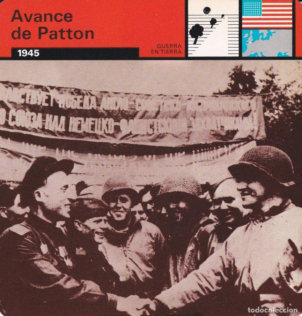 Postcards: FICHA GUERRA EN TIERRA: AVANCE DE PATTON. 1945 - NULL