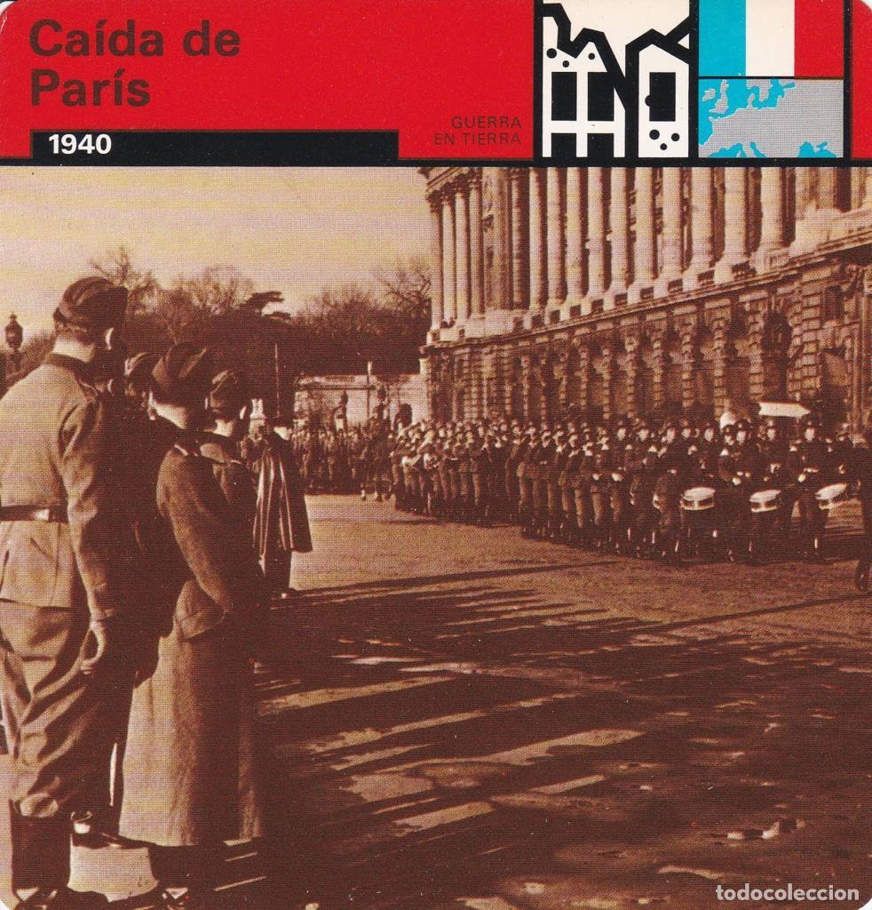 Postcards: FICHA GUERRA EN TIERRA: CAIDA DE PARIS. 1940 - NULL