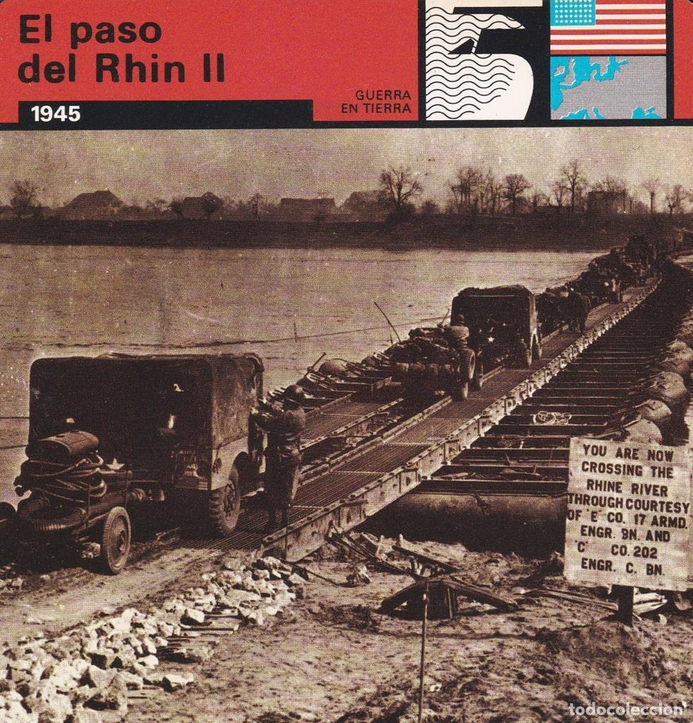Postcards: FICHA GUERRA EN TIERRA: EL PASO DEL RHIN II. 1945 - NULL
